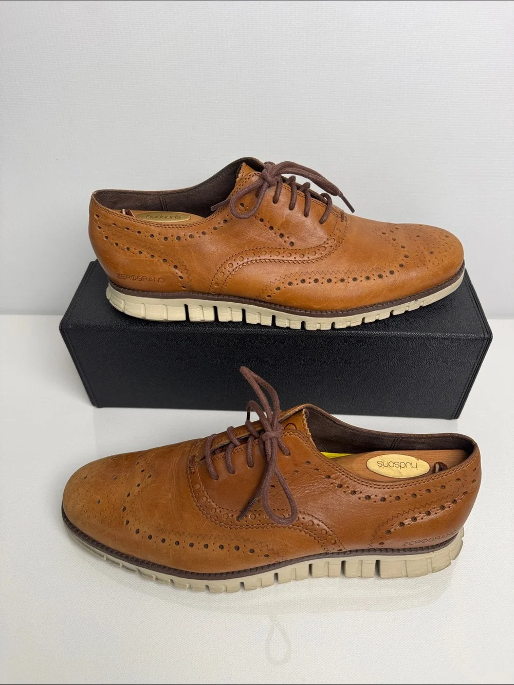Cole Haan Men's ZERØGRAND Remastered Wingtip Oxfords Men’s Size 11M BRITISH TAN